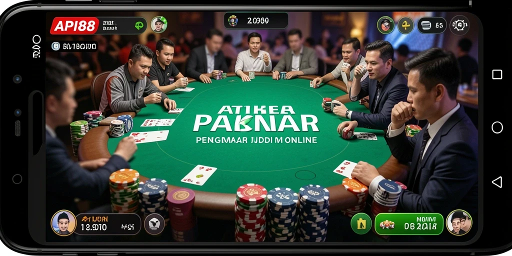 Tampilan gameplay Poker yang menarik dan interaktif di API88.
