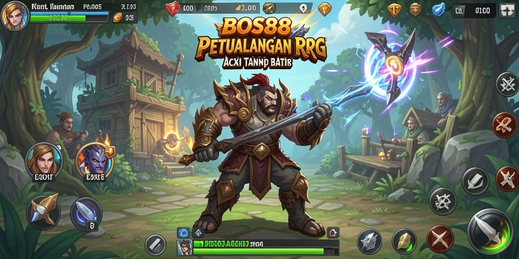 Tampilan gameplay seru dari BOS88 dengan pertarungan ARPG yang intens.