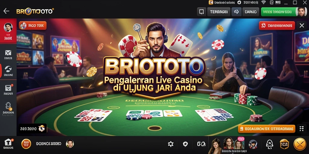 Gameplay Live Casino yang imersif dan menarik di BRIOTOTO.