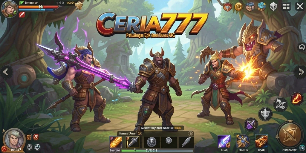Tampilan seru dari gameplay CERIA777 yang memukau.