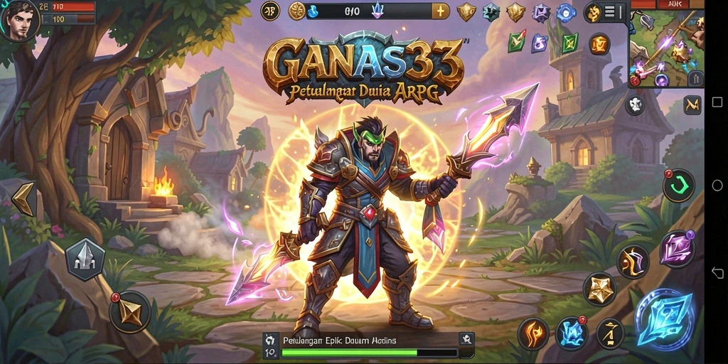 Tampak gameplay seru dari GANAS33 dengan pertarungan yang intens.