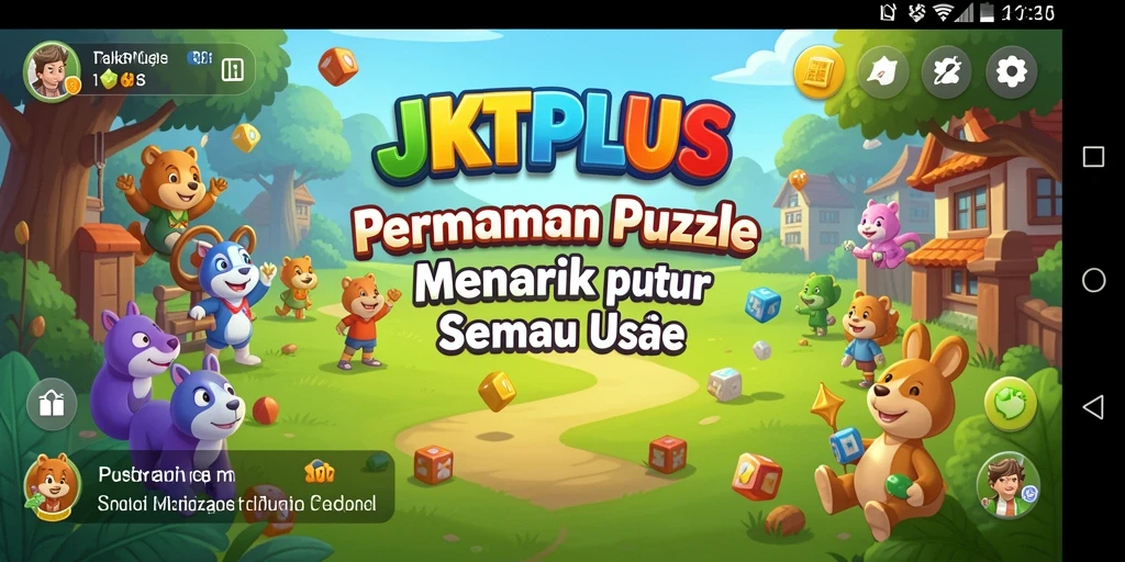 Screenshot gameplay JKTPLUS menunjukkan tantangan menarik dalam permainan Puzzle.