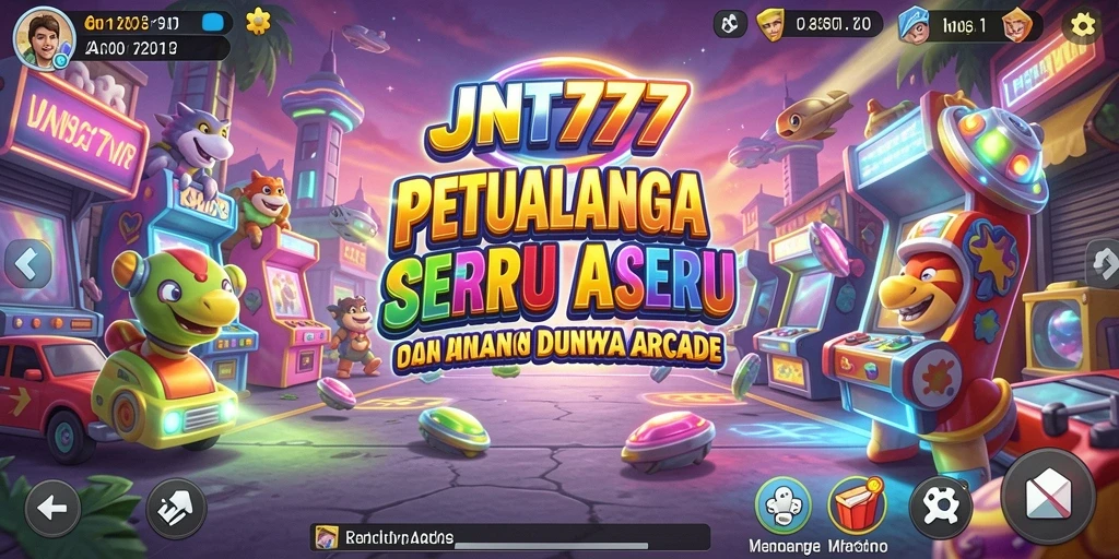Screenshot JNT777 memperlihatkan gameplay seru dan tantangan arcade.