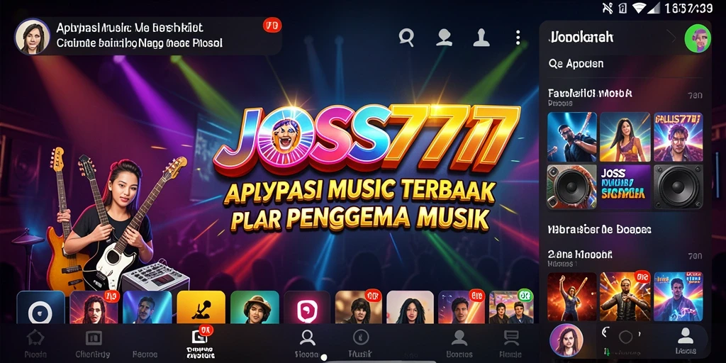 Screenshot utama JOSS777 menampilkan antarmuka pengguna yang menarik.