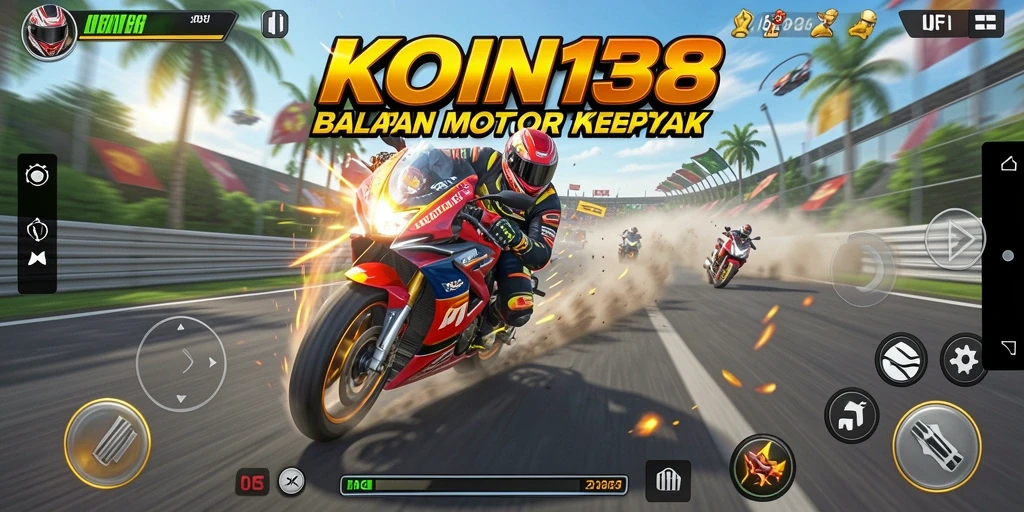 Tampilan kompetisi balapan motor yang mendebarkan di KOIN138.