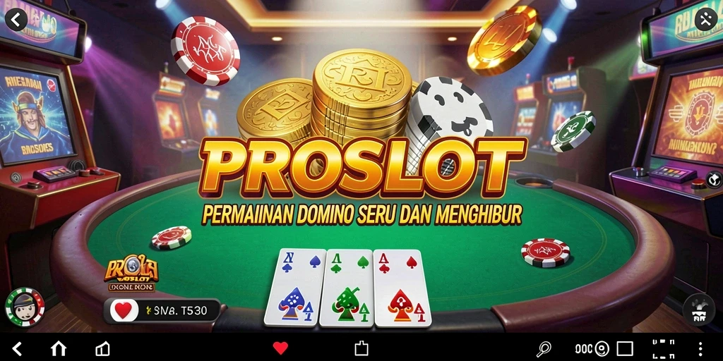 Tampilan menarik dari gameplay PROSLOT Domino yang seru.
