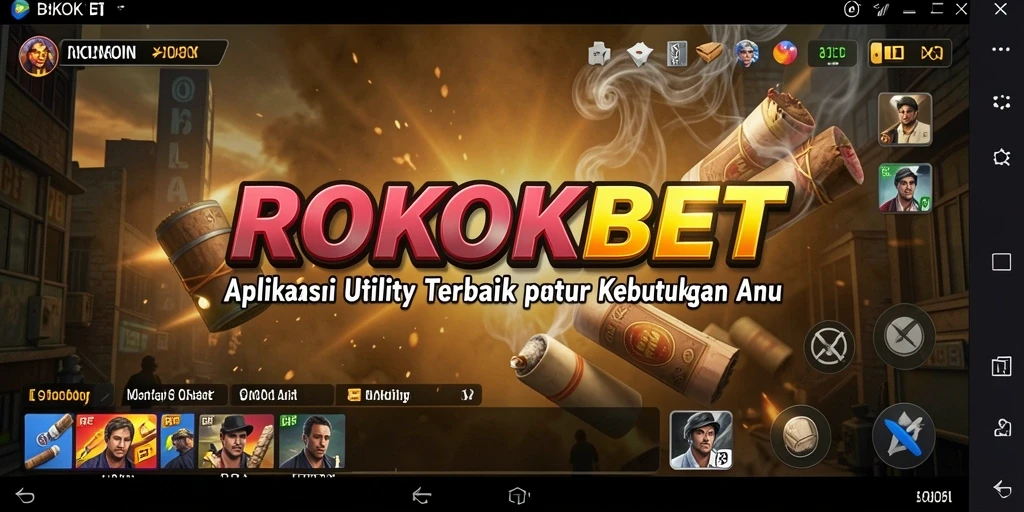 Tampilan utama ROKOKBET dengan fitur-fitur Utility yang lengkap.