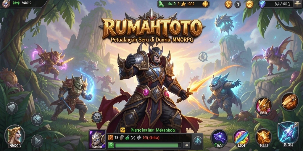 Gameplay epik RUMAHTOTO dalam dunia MMORPG yang menakjubkan.