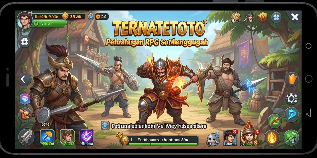Tampilan gameplay menegangkan dan petualangan dalam TERNATETOTO.