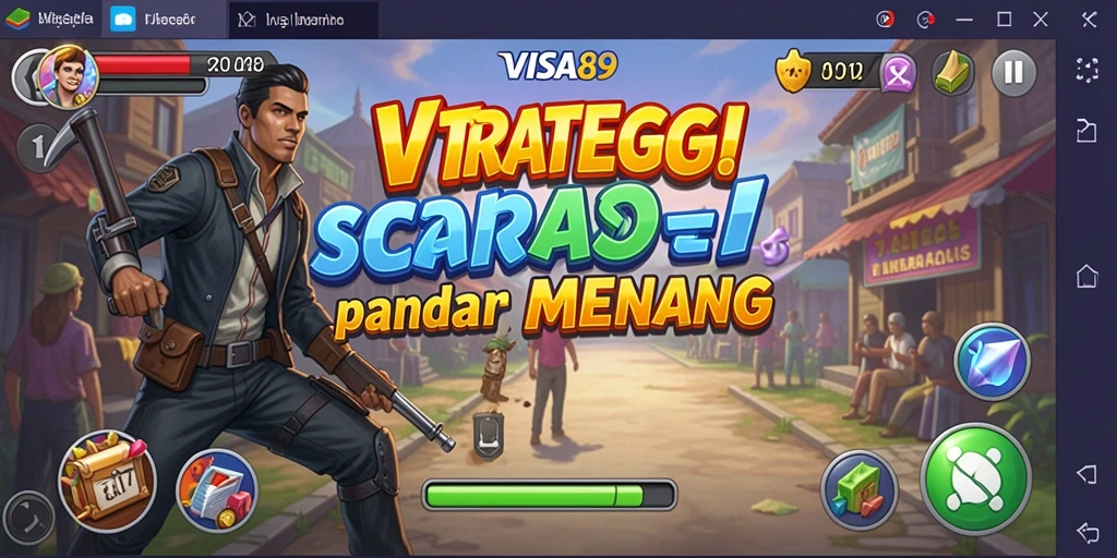 Screenshot permainan <strong>VISA89</strong> yang menunjukkan aksi strategi yang mendebarkan.