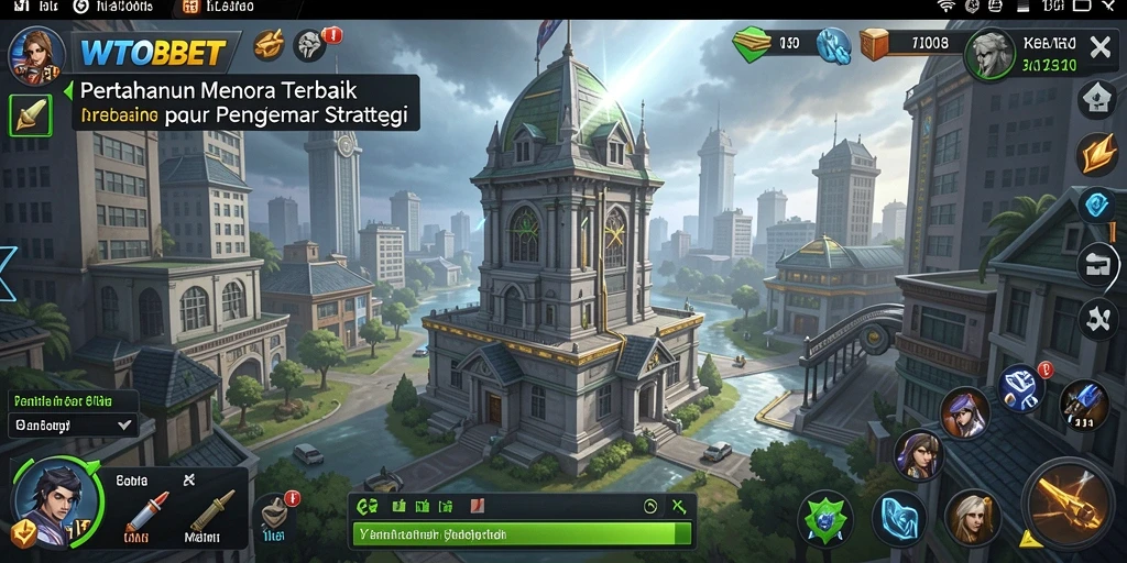 Screenshot menampilkan gameplay intens dari Tower Defense yang menegangkan.